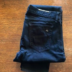 Rag & Bone jeans for men in deep indigo.